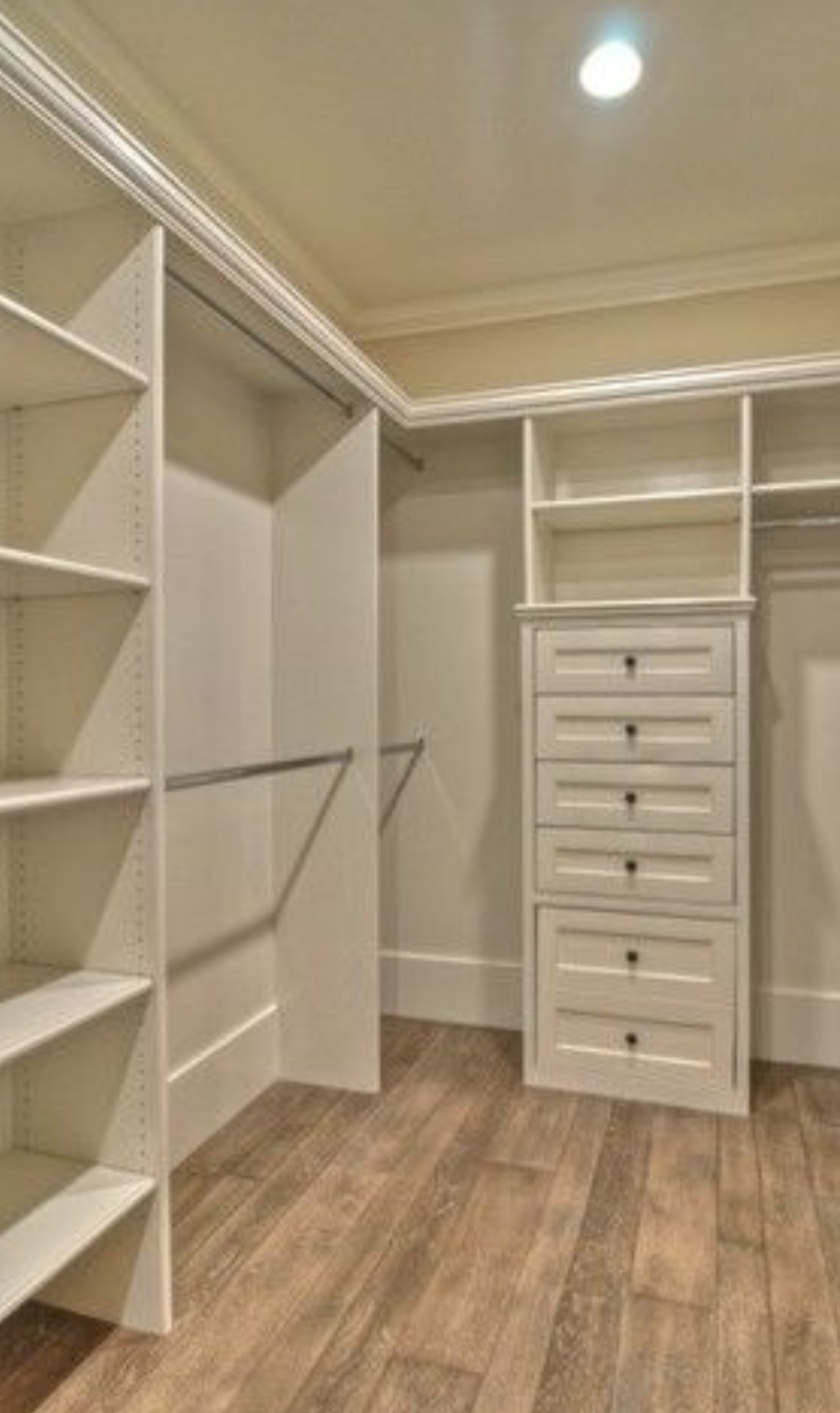 Г-образная гардеробная комната в белом цвете Каменск-Шахтинский