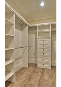 Г-образная гардеробная комната в белом цвете Каменск-Шахтинский