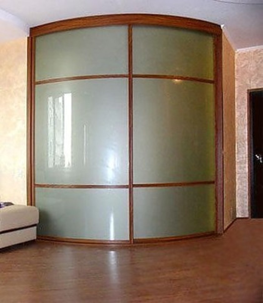 Встроенный шкаф купе радиусный в классическом стиле Каменск-Шахтинский